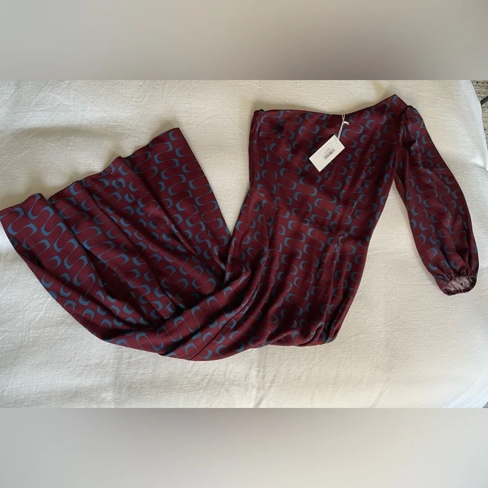 Reformation Lawrence One Shoulder Midi Dress in Marooned – Size 2, NWT - Picture 5 of 7